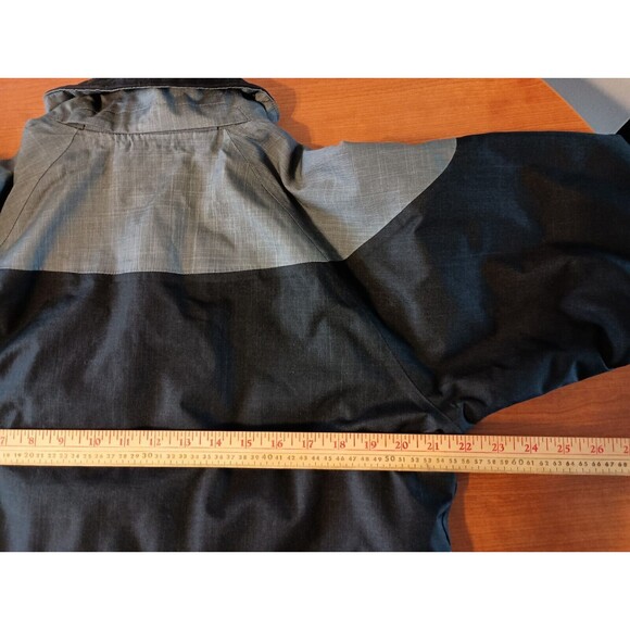 Columbia Tipton Peak Jacket Mens Small Gray Black Omni Heat Shield Waterproof - Picture 13 of 14